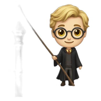 Harry Potter sur un balai sticker