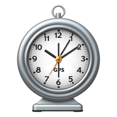 emoji representing the concept of time combined with geo location, such as a clock merged with a map pin or GPS marker sticker