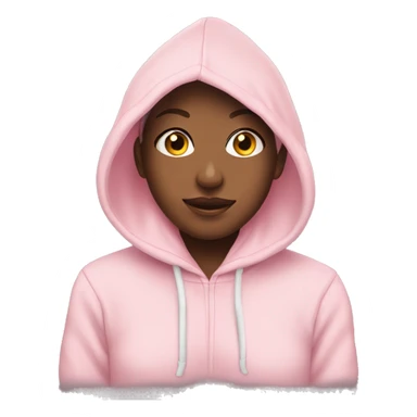Light pink girly hoddie  sticker