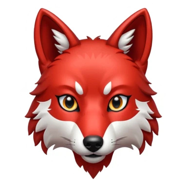 glitter red wolf apex predator sticker