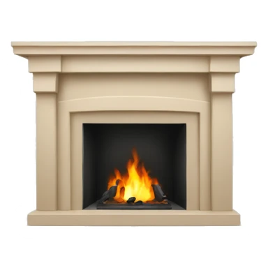 fireplace beige sticker