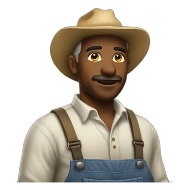 A cotton farmer sticker