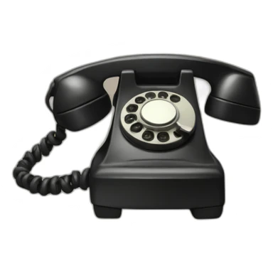 Rotary phone sticker
