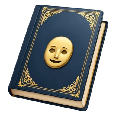 An English language textbook, no faces on it.  sticker