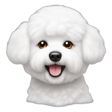 rounded-head-fluffy-bichon-frise sticker