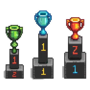 ranking podium with 1st 2nd 3rd places clearly shown sticker