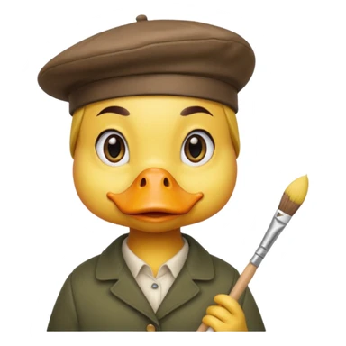 pato artista sticker