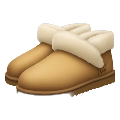 a pair of ugg slipper sticker