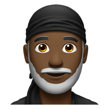 man with a black bandana around his neck sticker