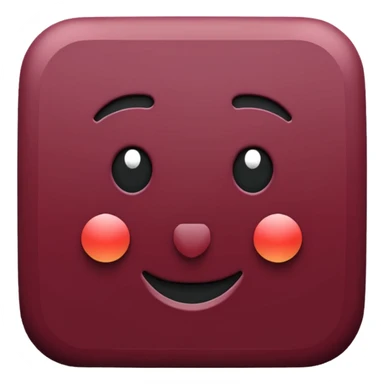 Maroon colored square  sticker