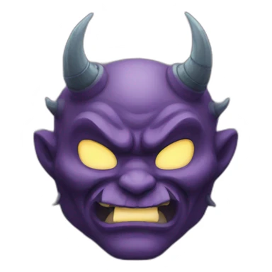 oni mask sticker