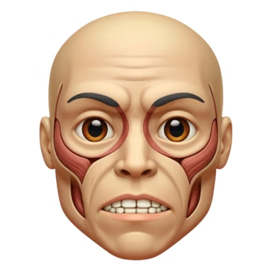 muscles of the facial expression sticker