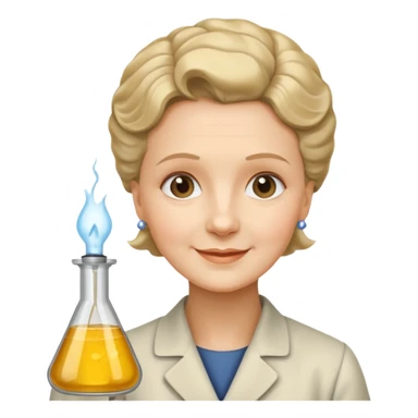 marie curie french scientific sticker