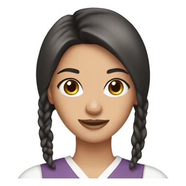 Brunette nail technician  sticker