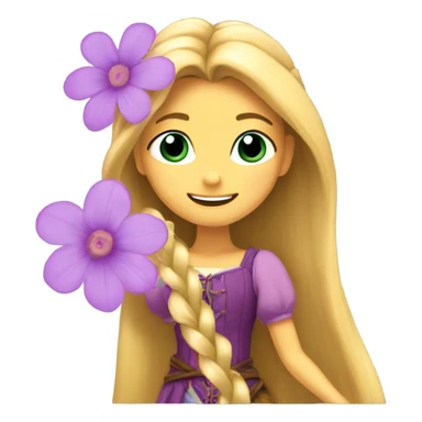 rapunzel flower  sticker