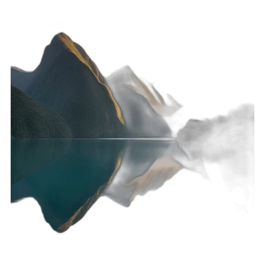 Lake in Milford Sounds with Reflections sticker