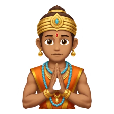 Hanuman ji praying sticker