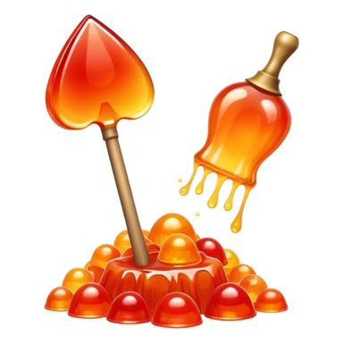 Spade and jelly sticker