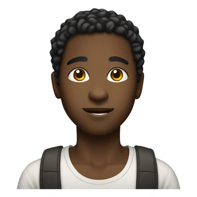 african american young male sticker