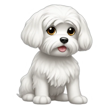 Maltese female sticker