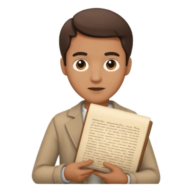 actor with script sticker