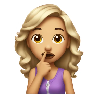 Girl blowing kiss and winking  sticker
