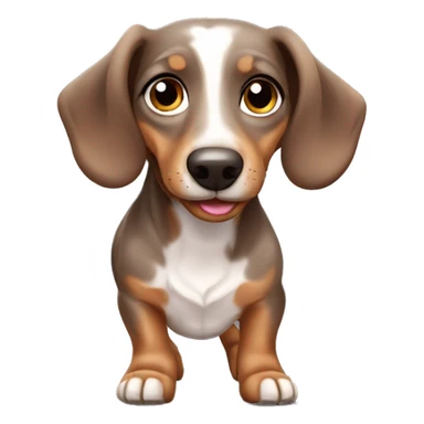 Merle little dachshund  sticker