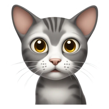 curious cat in focus sticker