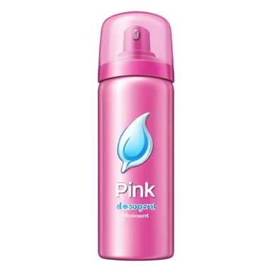 pink spray deodorant sticker