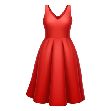Génère un chiffre 1 qui porte une robe rouge sticker