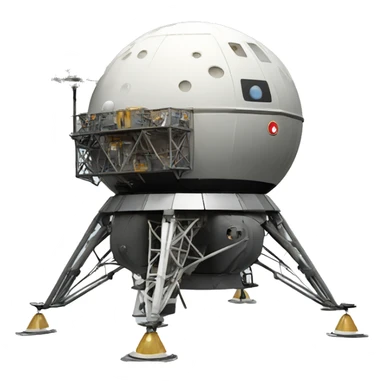 1969 moon lander sticker