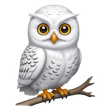 Snowy owl sticker