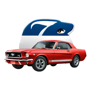Logo ford mustang sticker