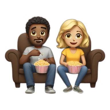 Movie night sticker
