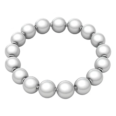 Small white balls bangle emoji sticker