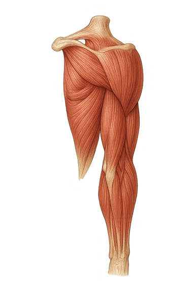 tricipite visto anatomicamente sticker