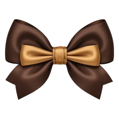 Dark Brown narrow bow sticker