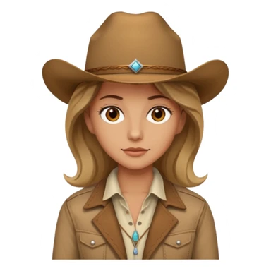 Ennis Del Mar from Brokeback Mountain with brown eyes, dark blonde hair, ivory shirt, brown jacket and cowboy hat sticker