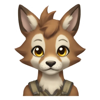 Anthro fursona Fakemon sticker