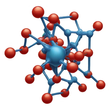 An emoji depicting a molecule with rotating atoms — symbolizes the dynamics and interactions of particles in chemical reactions. sticker