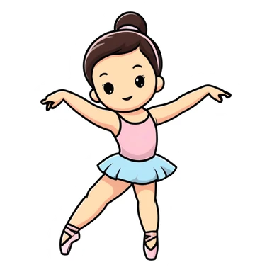 ballet dancing girl sticker