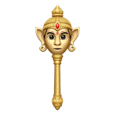 Hanuman gada emoji mace sticker