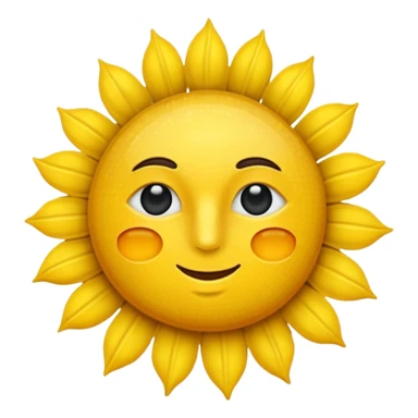 sol con cara pensativa sticker