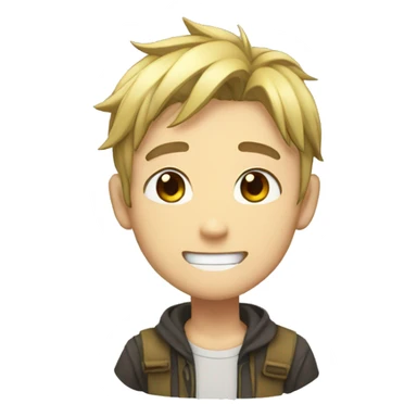 anime main character sticker