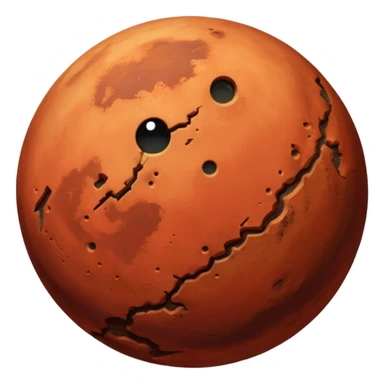 planete mars vue depuis l'espace sticker
