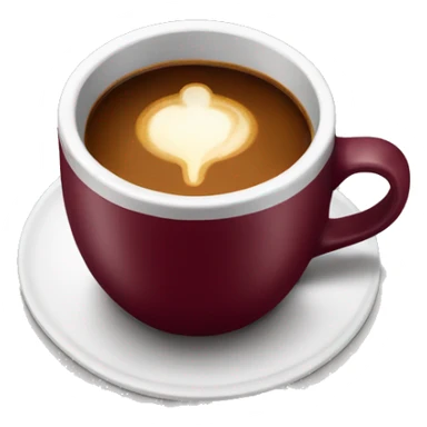 hot burgundy cup of coffee sticker