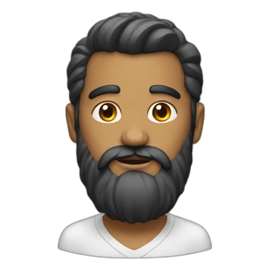 thinking-and-stroking-beard sticker