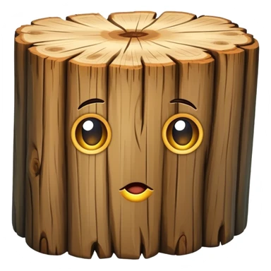 tree trunk block sticker
