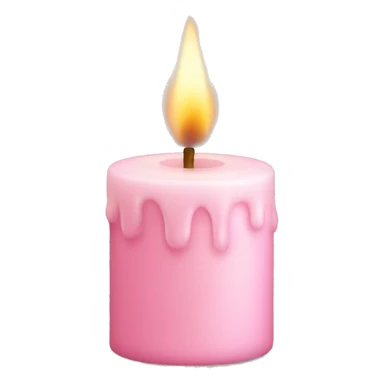 light pink candle sticker