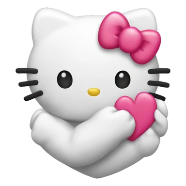 hello kitty heart sticker